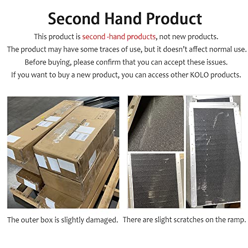 7Ft Kolo Folding Dog Ramp For Cars, 84”L X 15”W 400 Lbs Capacity, Portable Pet Ramps For Large Dogs, With Handle And Buckles Easy To Carry And Store, Nonslip Durable, Used For High Suv Trucks #TOP1