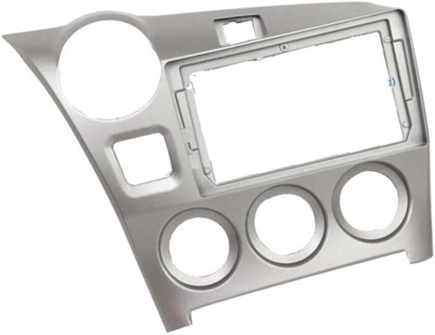 9'' Car Radio Stereo Fascia Frame Panel Cover Trim for Toyota Matrix 2003-2008 2010 2011 2012 2013 2014 Silver (Not Fit for 2009 Matrix 1.8 Base)