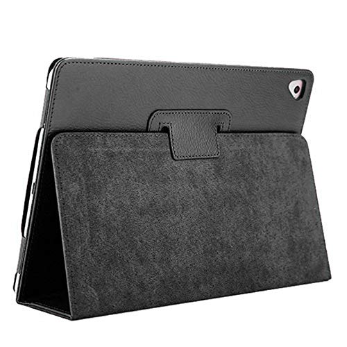 Leather Folio Flip Case For Apple iPad Air (2013, 2014, 2017, 2018) - Black, 9.7 inch - Image 2