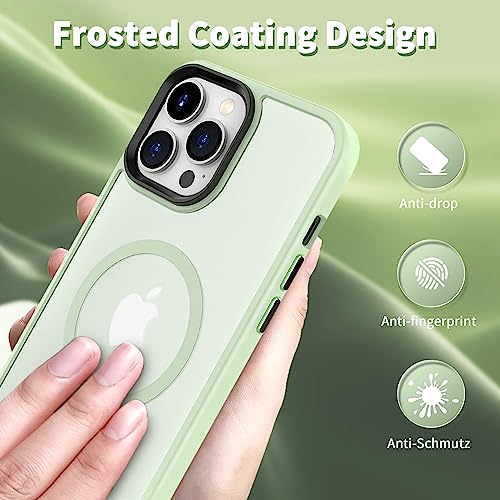 Image of CACOE Magnetic Case for iPhone 13 Pro 6.1 inch, Light Green