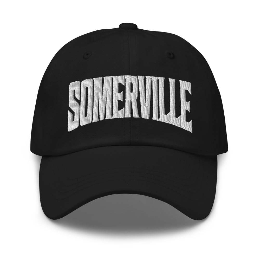 Merch TownSomerville Massachusetts MA Embroidered Dad Hat