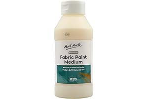 Mont Marte Fabric Medium Additive for Acrylic Paint (8.5 US fl.oz) - Textile Medium