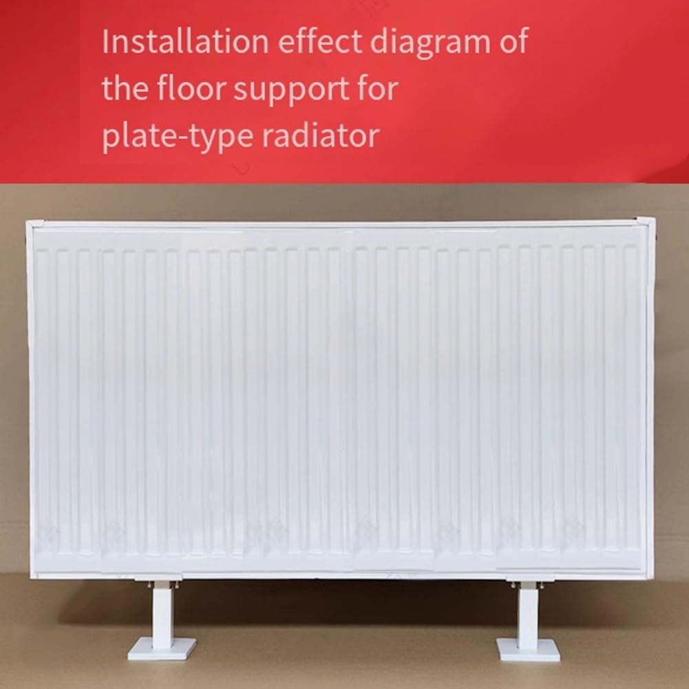 2 soportes de placa de acero para radiador, soporte especial ajustable para radiador, soporte de pie fijo