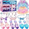 Princess Dress Up for Girls, Toddler Toys for Ages 3-8, 3 PCS Light Up Toddler Dress Up Clothes with Accessories, Kids Toys for 3 4 5 6 7 8 years Girl Christmas Halloween Birthday Gift