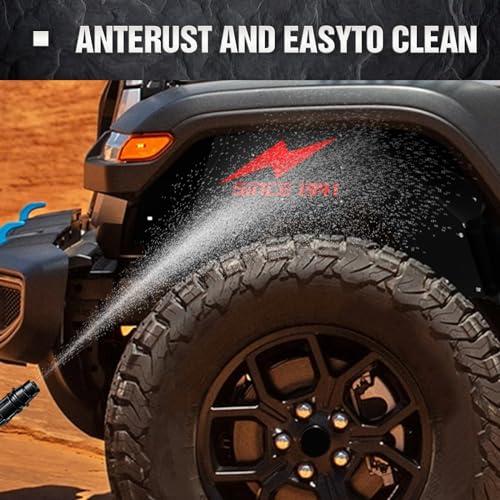 Image of YZONA for Wrangler JL Front Inner Fender Liner Compatible with 2018-2026 Jeep Wrangler JL JLU & Gladiator JT 2 /4 Doors, Bolt-on Wheel Well Liners Off-Road Engine Protection