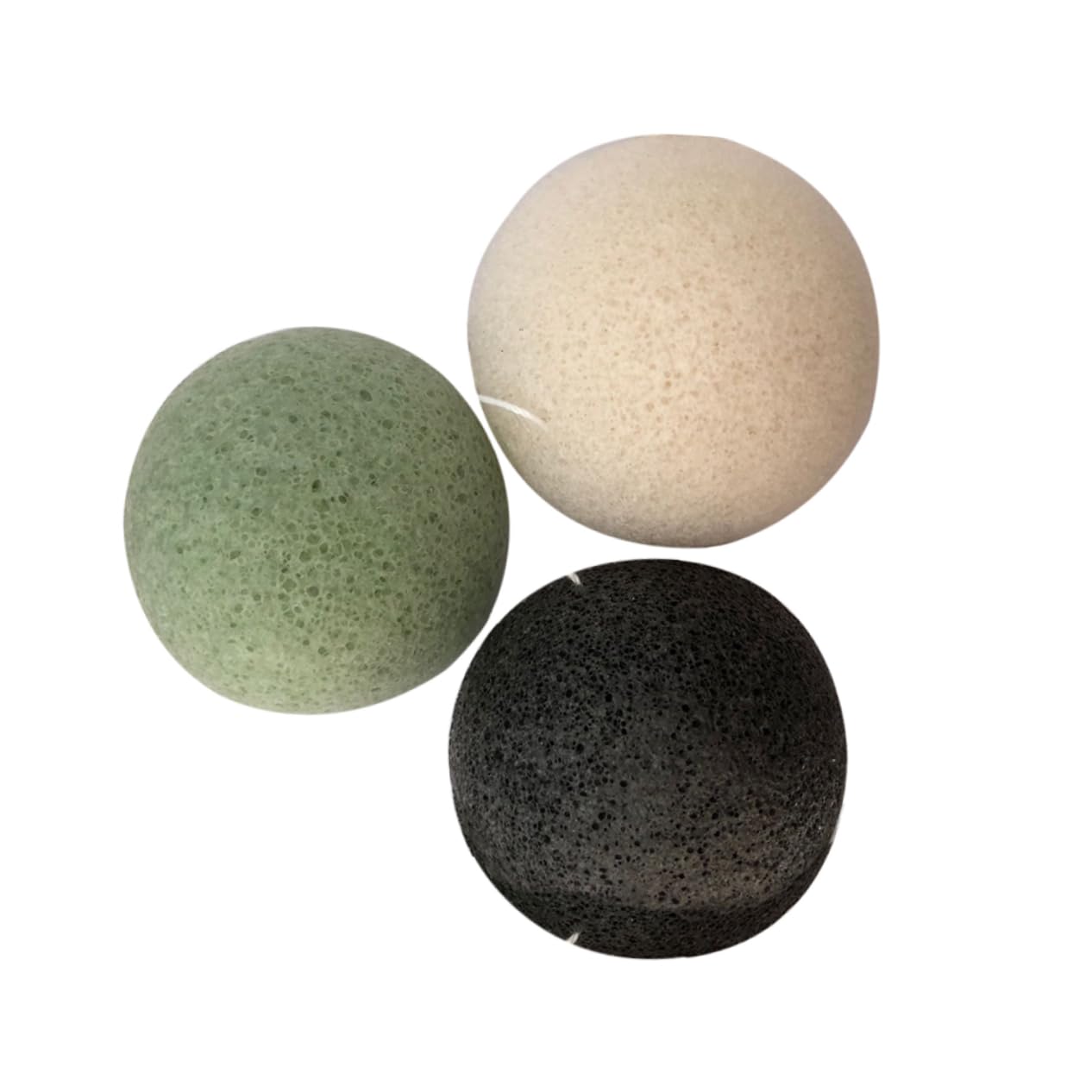 OSOLADY 3Pcs Activated Charcoal Facial Sponges for Gentle Exfoliation and Deep Cleaning Porous Wash Sponges Black for Men and Womens Daily Skincare