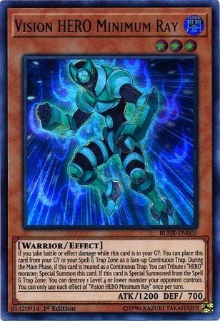 Amazon.com: Yu-Gi-Oh! - Vision Hero Minimum Ray - BLHR-EN005 - Ultra ...
