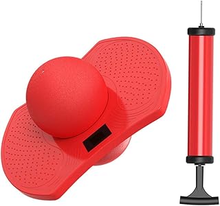 Pogo Ball with Trick Balance Bounce Board Max Bearing 220lb Anti-Slip Pogo Jump Toy with Pump for Kids Teens Adults