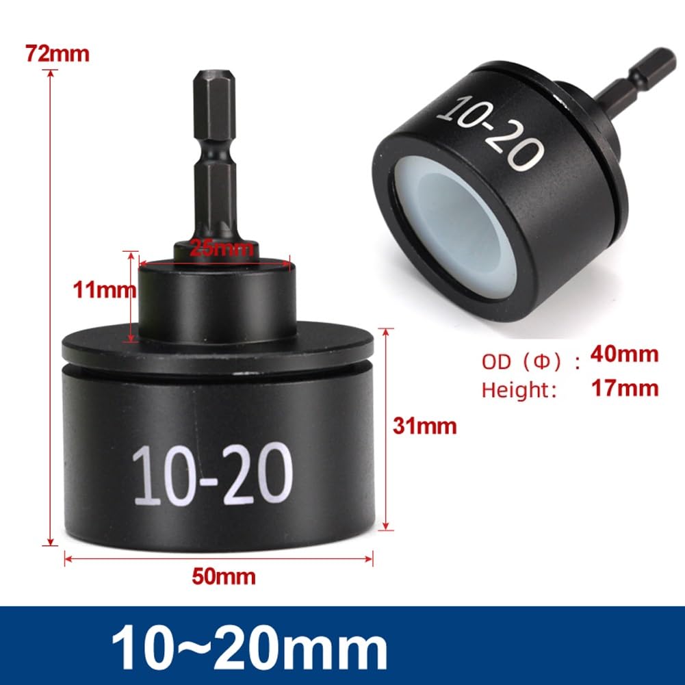 Herramienta para taponar botellas, cabezal de goma de metal para botellas de plástico, diámetro de 10 mm a 100 mm, resistente al agua y ligera