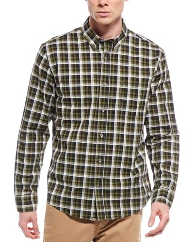 Textural grid plaid tuscumbia shirt button down