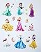 Kibi Adesivi da Parete Principesse Disney Cameretta Adesivo da Parete Principessa Adesivi Murali Principesse Adesivi Muro Camera da Letto Bambini Principesse Stickers Muro Principesse Disney