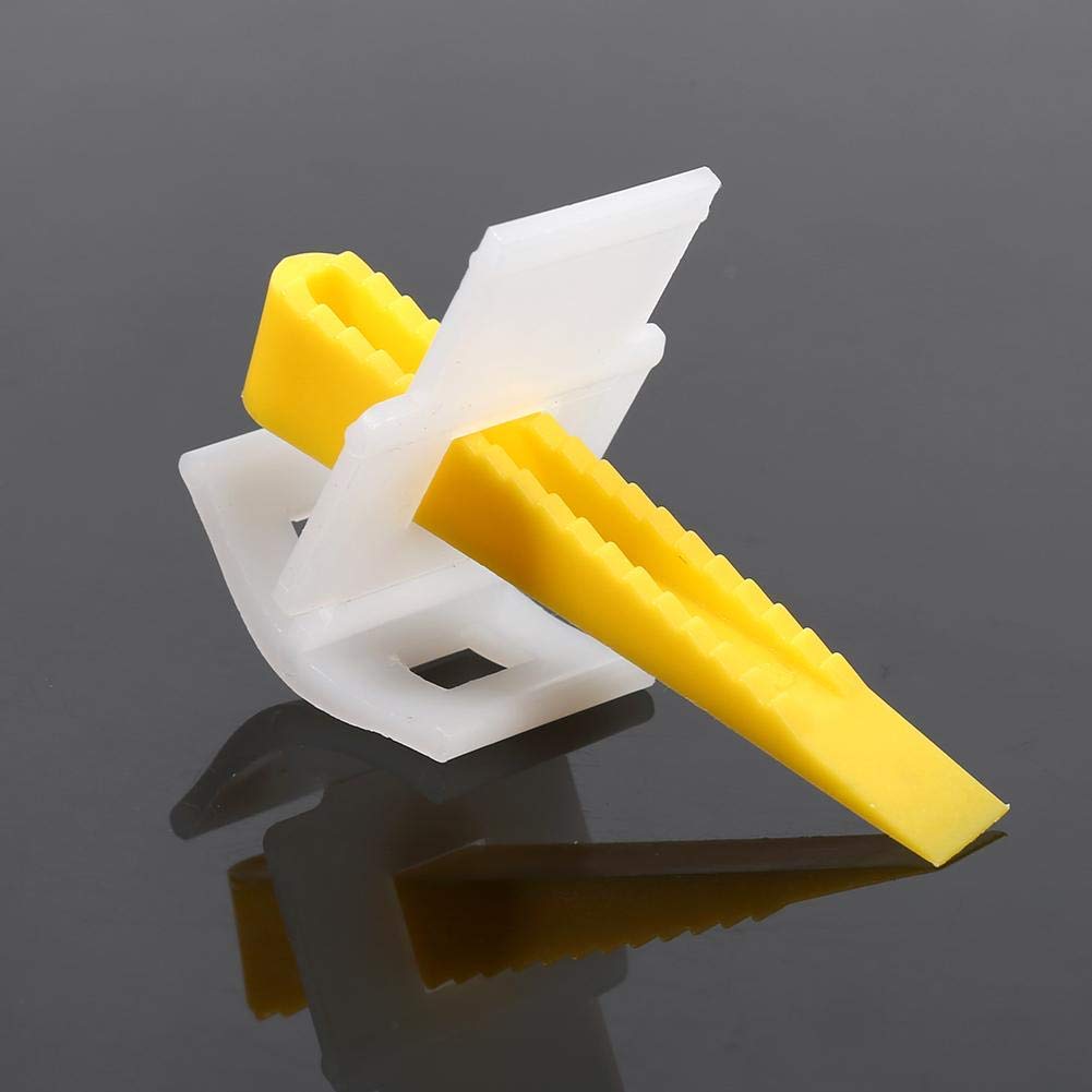 Tile Leveling System Floor Wall Tile Leveler Spacers - 500 Clips and 200 Wedges