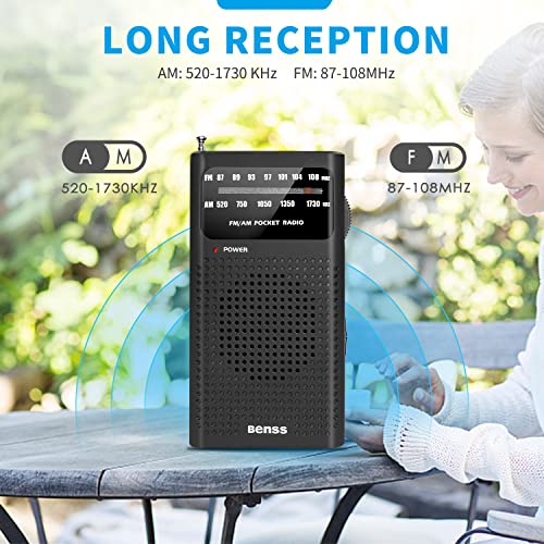 Tragbare Radio-Pocket AM FM Transistor Radio Batteriebetriebenes Radio mit Lautsprecher, Kopfhöreranschluss, großartiger… - Image 4