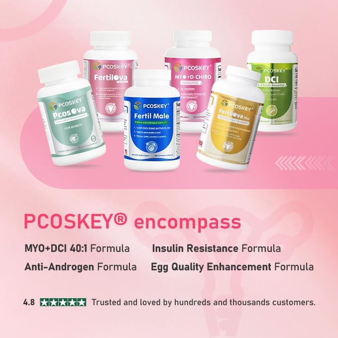 Miniatura 4 de Suplemento de mio-inositol y D-quiro inositol para mujeres  Suplementos de fertilidad para el equilibrio hormonal y apoyo a la salud ovárica