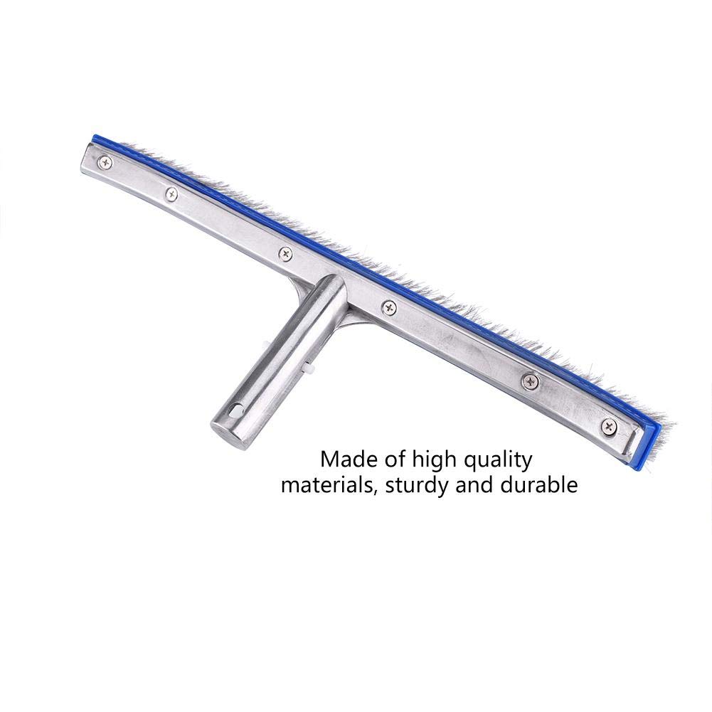 Cepillo para piscina, limpiador de suelo con marco de acero inoxidable para spas y mantenimiento dom¨¦stico