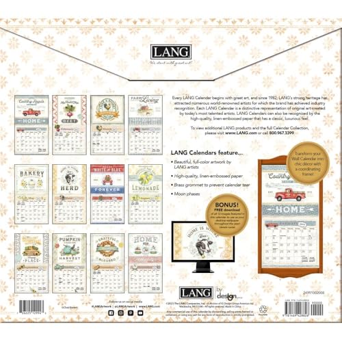 Langfarmhouse2024wallcalendar  Urban Country Home Decor Lang farmhouse 2024 wall calendar  urban country home decor