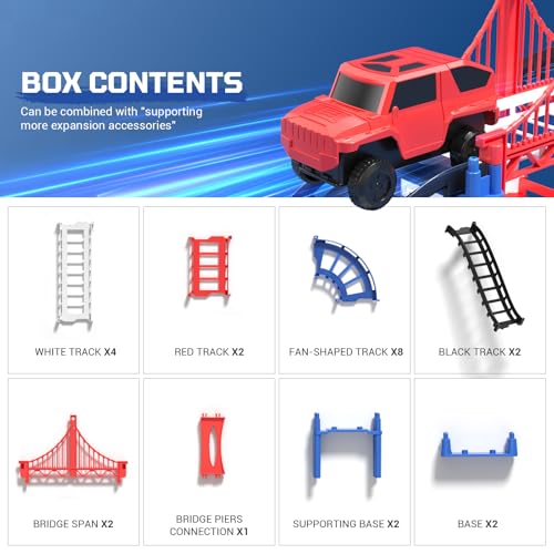 50% Off DIY Construction Race Track Set with Battery Car