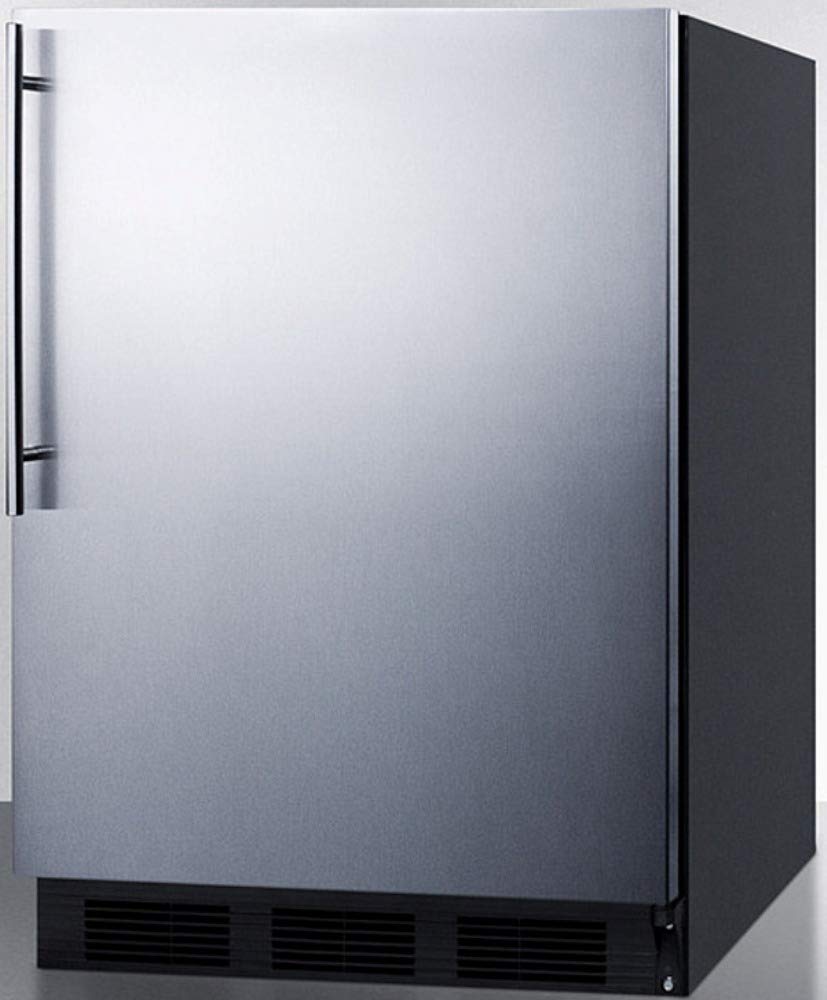 Summit Ff63bkbisshv 24" Compact Refrigerator In Stainless Steel on Fridge.com - View 2