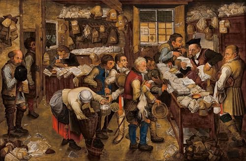 Impresiones de l'Ufficio delle esattorie de Pieter Brueghel en láminas retro de alta calidad