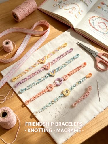 Image of Embroidery Thread, 20-Color Macaron Series Floss, 8 Meters /Skein, for DIY Crafts, Cross Stitch, Friendship Bracelets & Garment Accessories