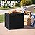Greesum 40 Gallon Resin Deck Box, Outdoor Storage for Patio Furniture, Garden Tools, Pool Supplies, Weatherproof and UV Resistant, Lockable, Black