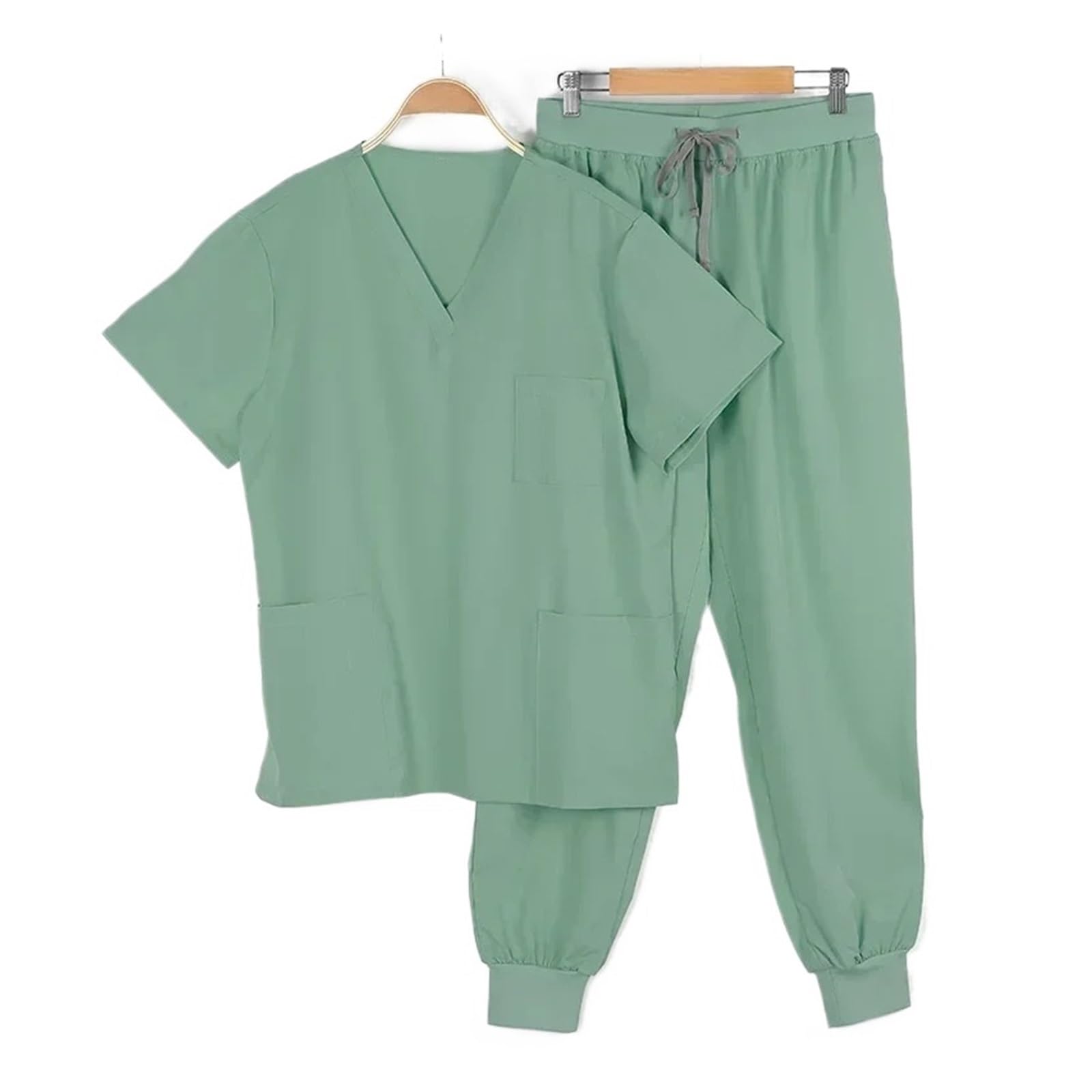Uniforme Sanitario Hombre Uniformes de quirófano, Uniformes de Trabajo for Hospital, Suministros for Enfermeras dentales, Ropa de Trabajo for Jogging(Caribbean Blue,2XL)