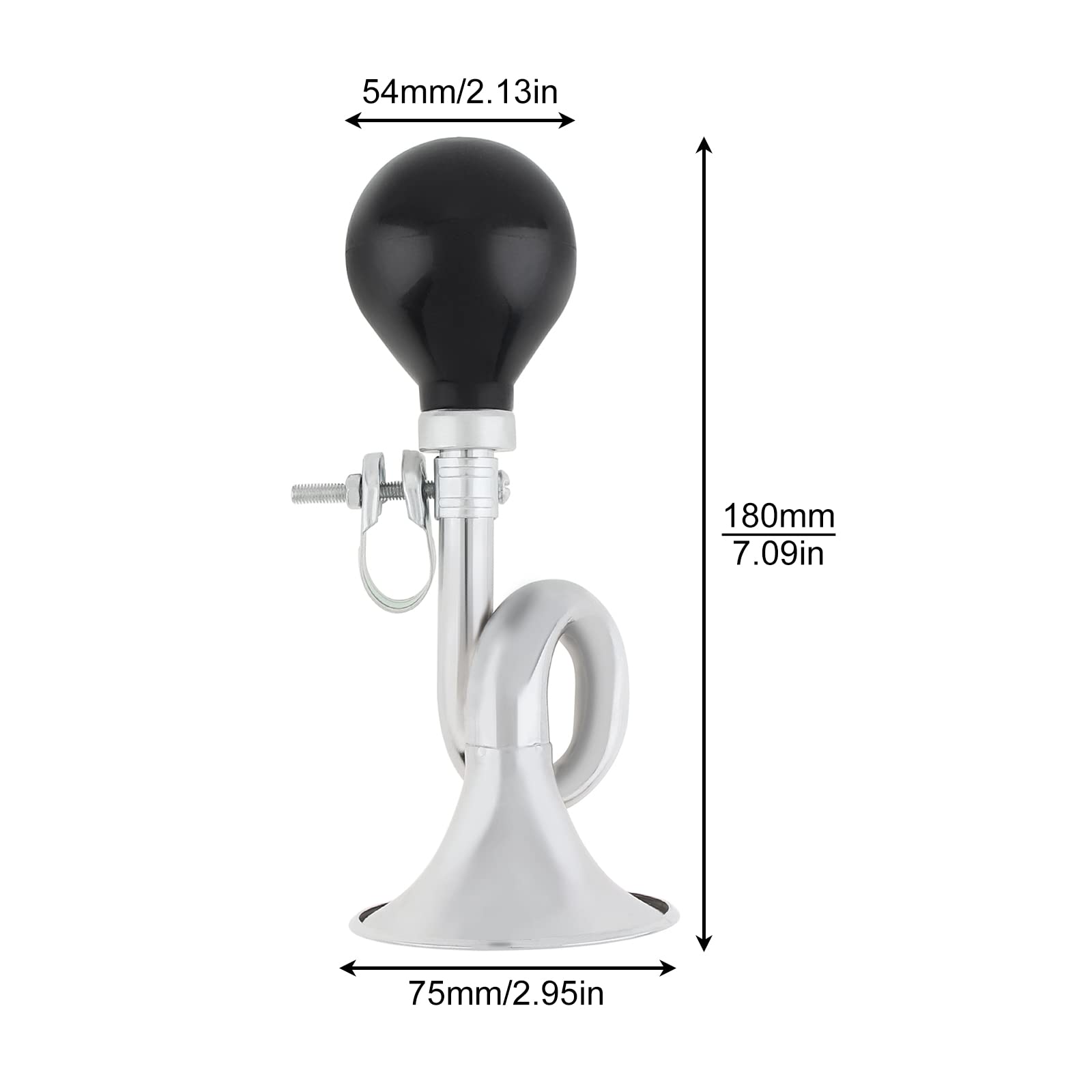 Retro Metal Bicycle Bugle Horn 22mm MTB Mountain Bike Road Bike Vintage
