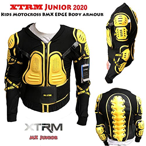 Set Protezioni Moto Da Uomo: Gilet Torace/schiena + Ginocchiere + Gomitiere, Regolabile, Traspirante E Riflettente