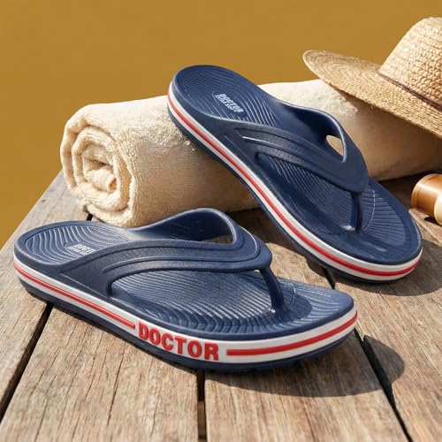 Image of DOCTOR EXTRA SOFT Men's Classic & Premium Casual Flip Flops with Soft Acupressure for Adult | Comfortable & LightWeight| Stylish & Anti-Skid |Waterproof Everyday Cushion Slippers for Gents /Boys D-553