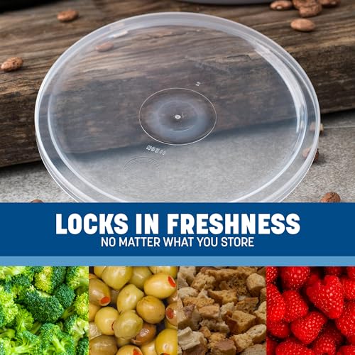 Couvercles à clipser transparents de 13 cm pour conserver les aliments - 5