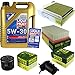 Produktbild QR-PARTS 69385481 Filter Set Inspektionspaket 5 Liter Motoröl Longlife III 5W-30 MANN-FILTER Innenraumfilter Kraftstofffilter Luftfilter Ölfilter