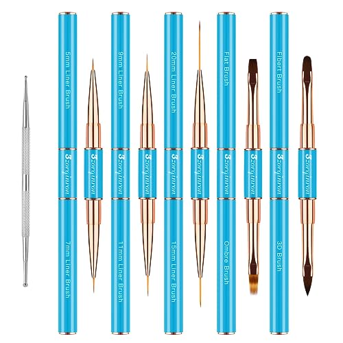 Kit pinceau nail art pour design 3D et manucure de précision en salon