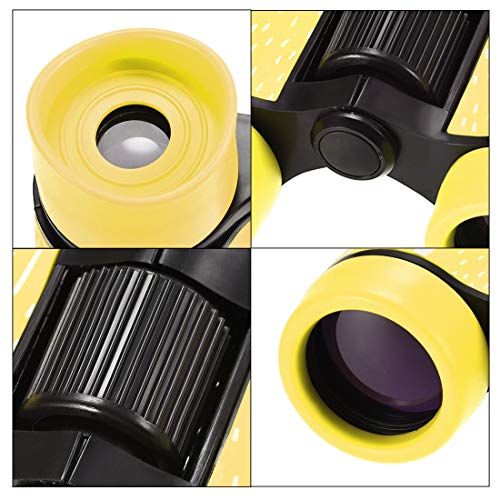 Binoculares Compactos 4X30 Plegables Amortiguados Amarillos miniatura 4