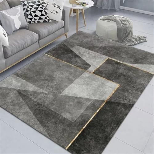 Kunsen Decoracion Salon tapetes Modernos Simple Decoración de línea de Alfombra de área para Sala de Estar, Dormitorio, Comedor 180X280CM