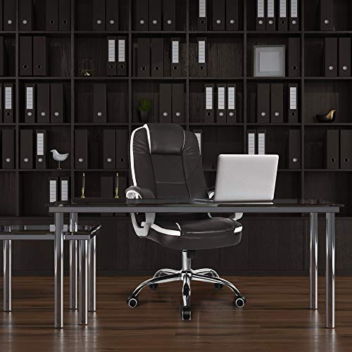 Halter Reclining Leather Office Chair Modern Executive Adjustable Rolling Swivel Chair Headrest With Retractable Footrest Burgundy Buy Online In Kuwait At Desertcart Com Kw Productid 157129660