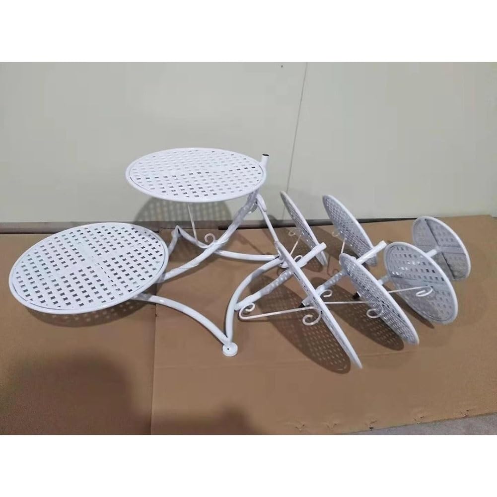 Soporte de Metal para Tartas con Enredadera de Flores Soporte de exhibición de Tartas de Varios Niveles para Bodas y cumpleaños Soporte de exhibición de postres y Cupcakes(Gold,8-Tier)