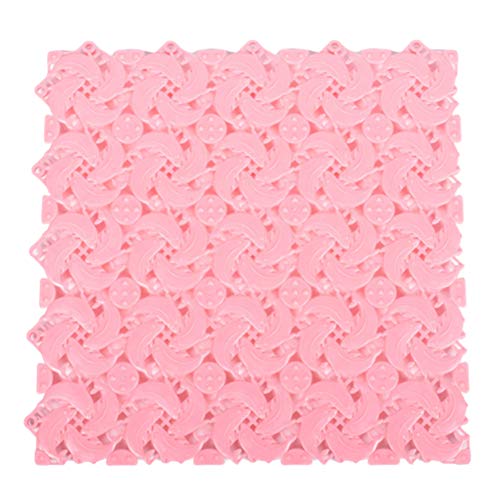 heDIANz Anti-Slip Shower Bath Mat,Home Massage Carpet Bathroom Mat Toilet Cushion Cover Pink