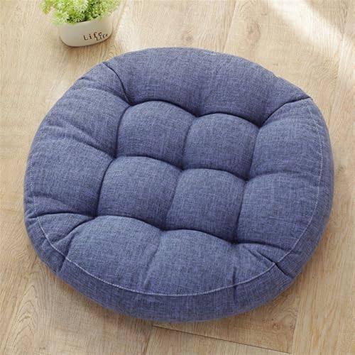 Coussin de méditation épais et confortable grand format bleu x2