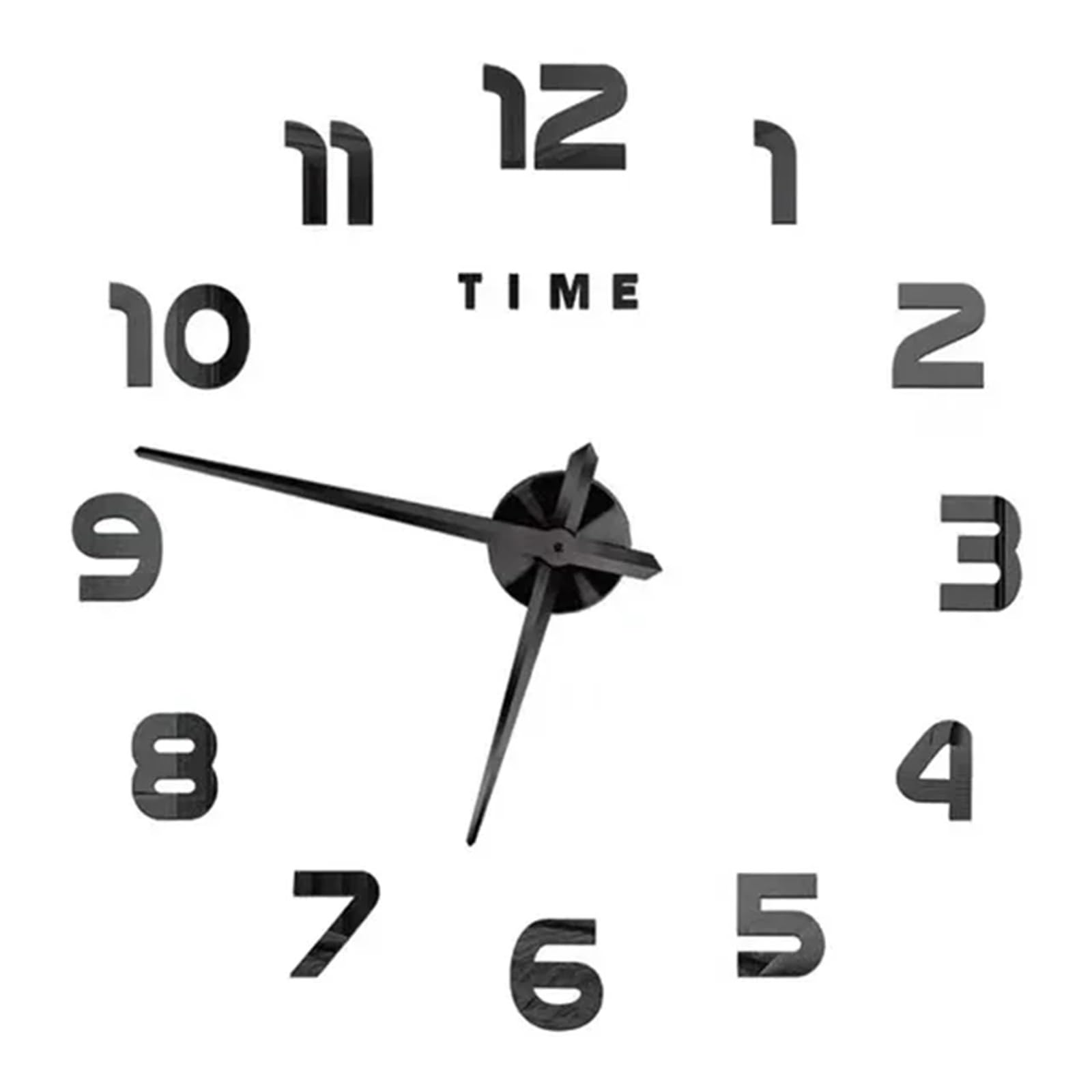 JBJYGSG DIY Wall Clock Frameless Modern 3D Mirror Sticker For Home Office Hotel Restaurant Decoration For Living Room Bedroom(Color4,37inch)