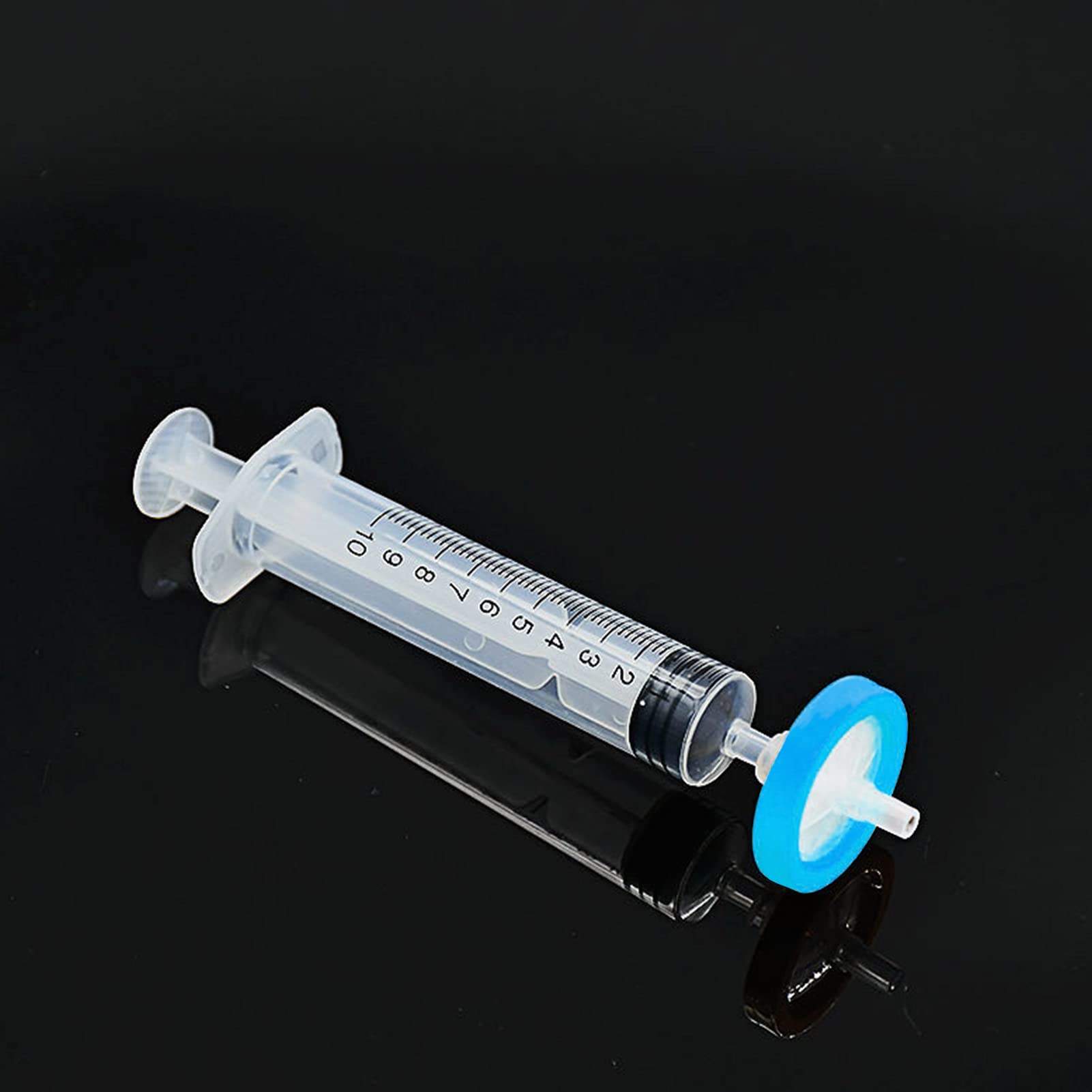 Spritzenfilter Sterile PVDF Membran Nadel Filter für Wissenschaftliche Labor Spritze Filter, 100 Stück, 0.1μm 13mm, Blau