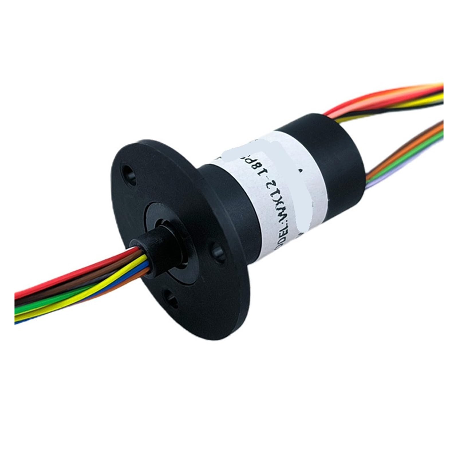 Anillo colector de brida WX12-18PS, conector eléctrico giratorio de 360 ​​grados, 18 vías, 2 A, OD12,4, anillo conductor multivía con anillo colector de tapa