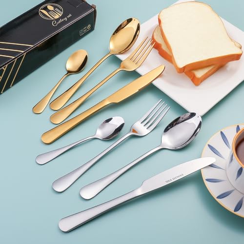 Set Cuchillos Cubiertos 24 Piezas Acero Inoxidable miniatura 5