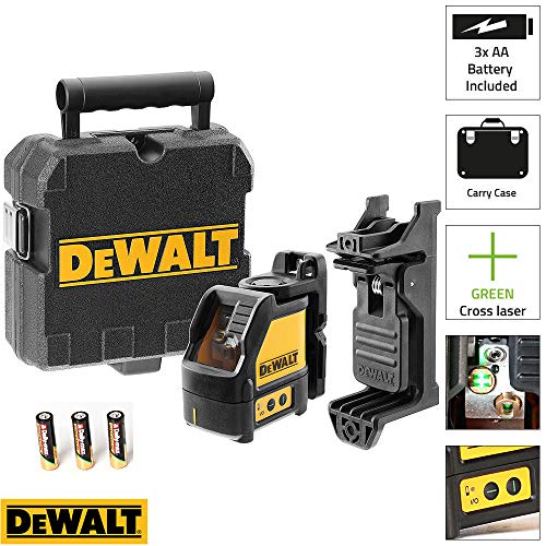 Preisvergleich Produktbild Dewalt DW088CG Kreuzlinienlaser selbstnivellierend, inklusive Halterung, Grün
