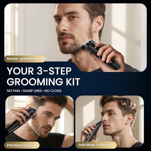 Ufree 3-in-1 Beard Trimmer for Men — lifestyle photo
