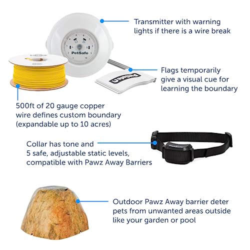 PetSafe YardMax Rechargeable In-Ground Fence Ultimate Barrier Kit w/Pawz Away Outdoor Barrier - image 3