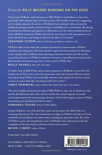 Billy Wilder: Dancing On The Edge (Film And Culture Series) #TOP1