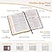 KJV Holy Bible, Thinline Large Print, Tan Faux Leather w/Thumb Index and Ribbon Marker, Red Letter, King James Version