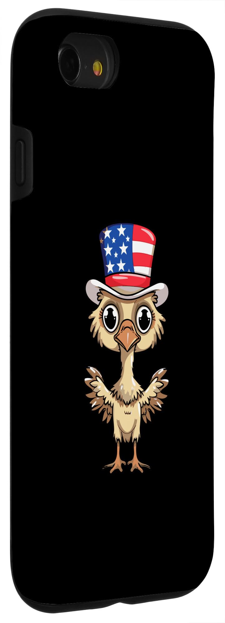 iPhone SE (2020) / 7 / 8 Cute Ostrich USA Flag - Image 3