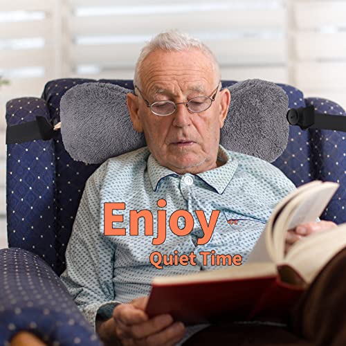 Jiangding Coussin de nuque en forme d'os doux pour canapé, fauteuil, fauteuil inclinable, chaise de bureau, avion, voyage, excellent soutien pour soulager la...