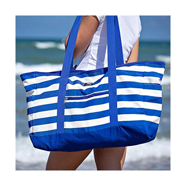 Extra Large Beach Bag With Zipper XXL Beach Tote Bag For Women With